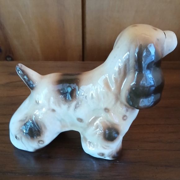 Vintage Glazed Ceramic Brown Cocker Spaniel Dog Figurine - Picture 7 of 11